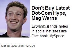 Don't Buy Latest Dot-Com Hype, Mag Warns