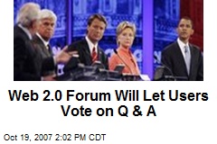 Web 2.0 Forum Will Let Users Vote on Q &amp; A