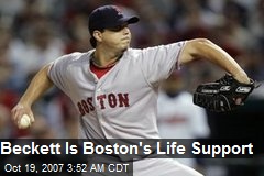 Beckett Is Boston's Life Support