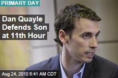 Dan Quayle Defends Son at 11th Hour