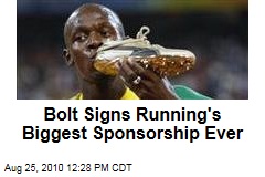 Bolt Signs Running's Biggest Sponsorship Ever