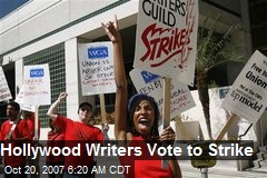 Hollywood Writers Vote to Strike