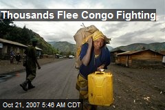 Thousands Flee Congo Fighting