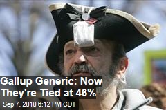 Gallup generic: Now They're Tied at 46%