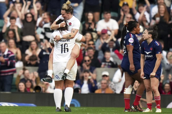 England sweeps another Women's Six Nations after beating France by one point