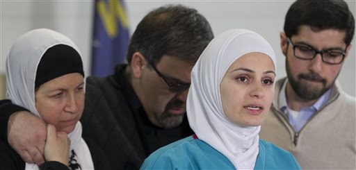 Thousands join funeral for slain Muslims in North Carolina