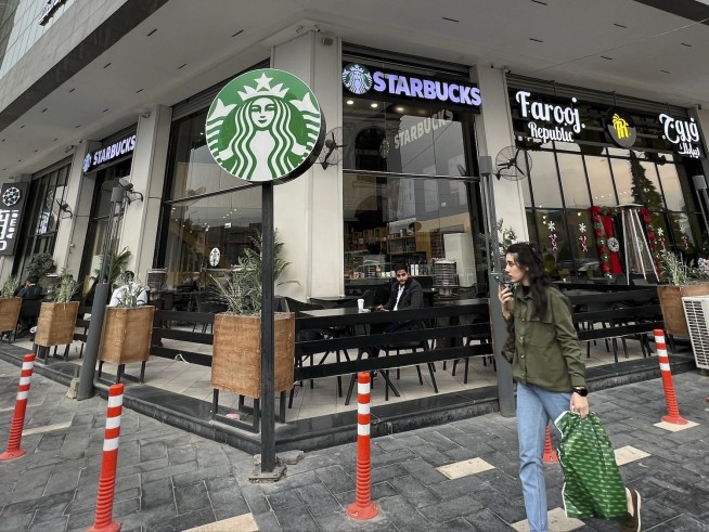 Real coffee, but a fake 'Starbucks' in piracy-ridden Iraq