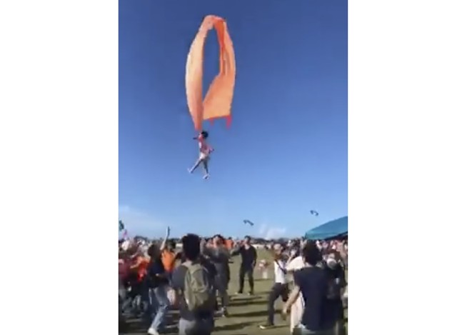 3-year-old girl safe after being lofted by kite in Taiwan