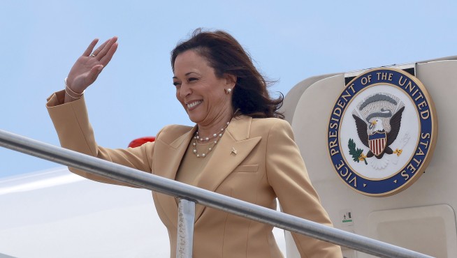 It's Kamala Harris vs. Ron DeSantis in the fight over Florida's new teachings on slavery