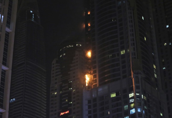Flames engulf 86-story residential skyscraper in Dubai
