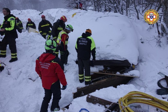 Search intensifies for 23 missing in Italian avalanche