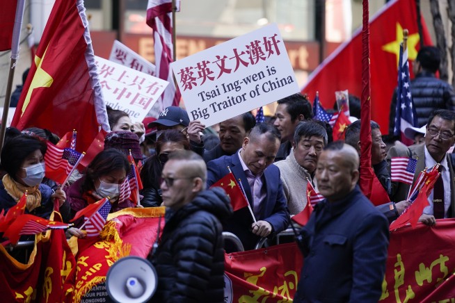 Taiwan's leader, in US, stresses security for her island