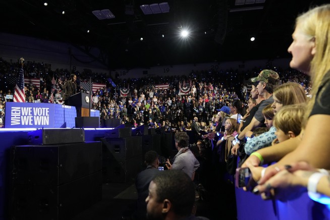'Take our lives seriously,' Michelle Obama pleads as she rallies for Kamala Harris in Michigan