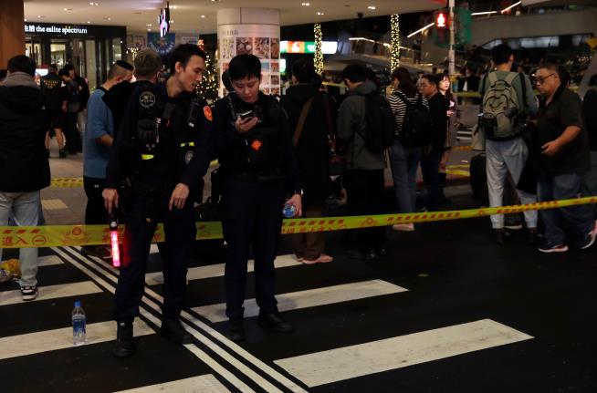 3 killed in Taiwan knife attack, with the suspect later falling to his death from a department store