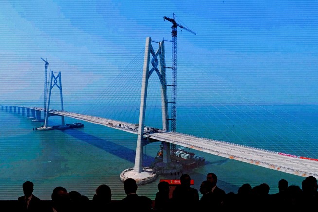 China opens mega-bridge linking Hong Kong to mainland