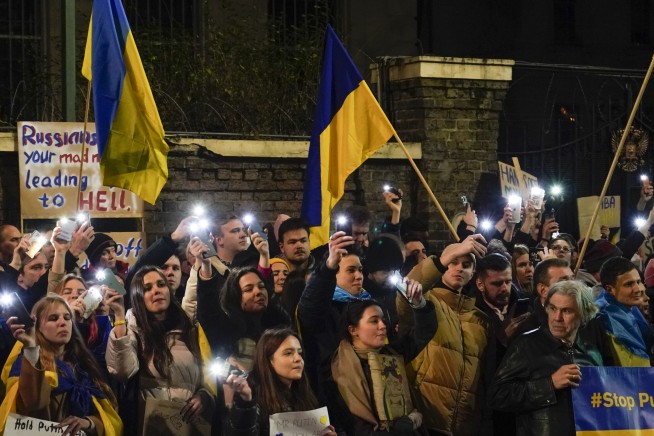 The Latest: Europe warns of airspace risks around Ukraine