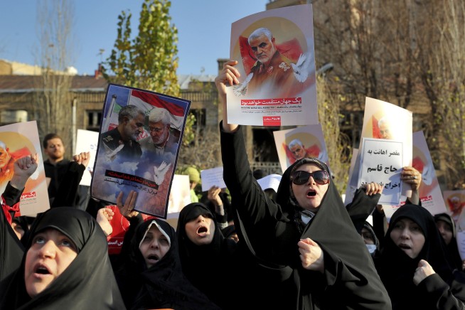 Defying police, Iranians protest over plane shootdown