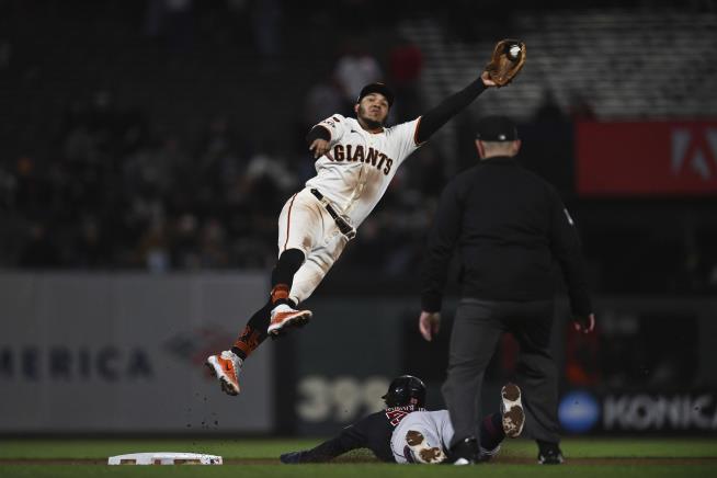 Giants beat Guardians 5-4 to keep pace in NL wild-card chase