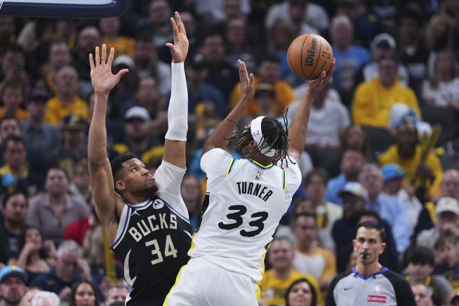 Siakam, Haliburton's double-doubles lead Pacers past Bucks 123-115 for 2-0 series lead
