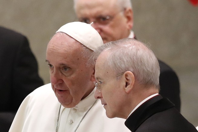 Maskless pope blames 'this lady called COVID' for distance