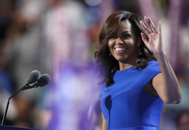The Latest: Michelle Obama gives Clinton strong endorsement