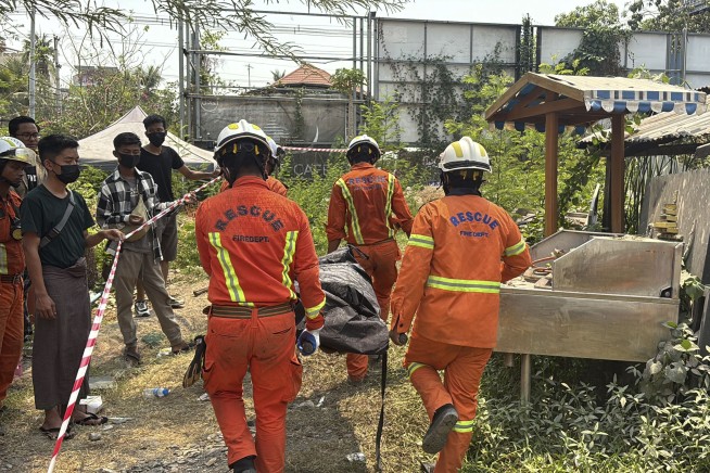 Myanmar earthquake death toll rises to 3,145 as more bodies found