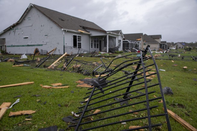 Hurricane Dorian howling over North Carolina's Outer Banks