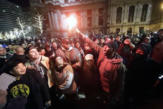 Philadelphians take to the streets to celebrate Super Bowl
