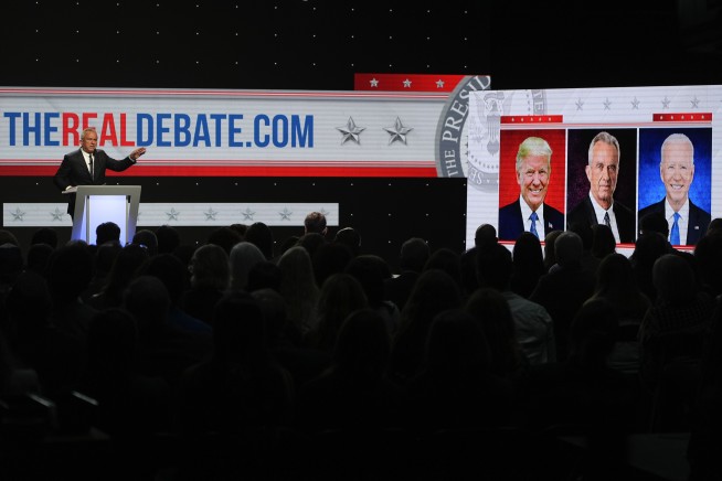 Robert Kennedy didn't make the debate stage but he answered the same questions during a rival event