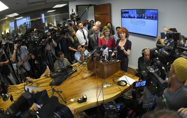 Griffin not 'laying down' for Trump, fears career is over