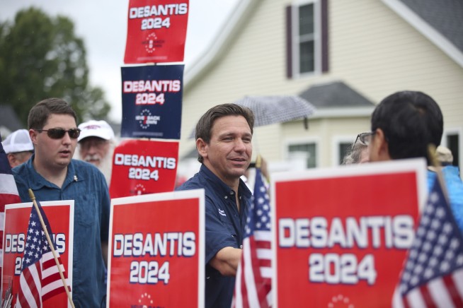DeSantis defends anti-LGBTQ video shared by his campaign and calls it a 'fair game' attack on Trump
