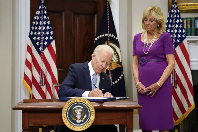 Biden signs landmark gun measure, says 'lives will be saved'