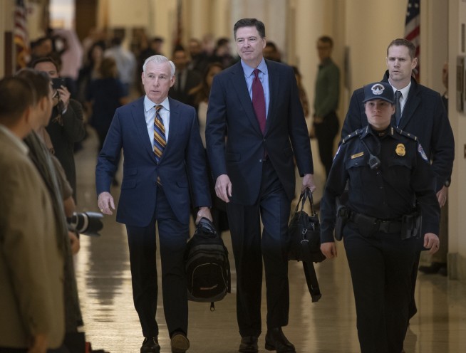 House GOP grills former FBI chief Comey behind closed doors