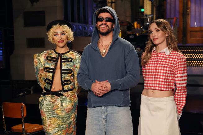 Bad Bunny kicks off 'SNL' 51st season with a group of new faces and jabs at his Super Bowl critics