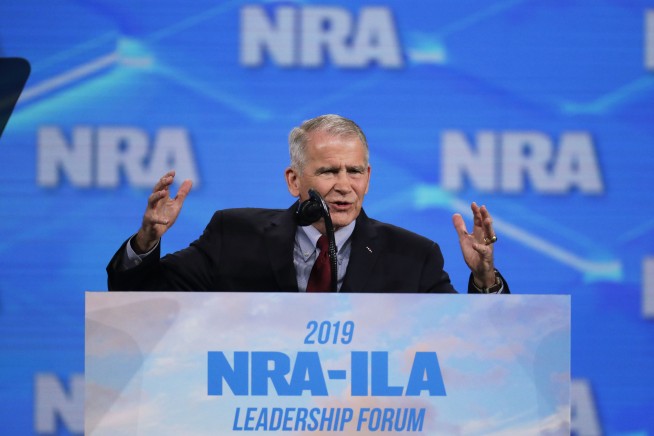 Oliver North says he won't serve 2nd term as NRA president