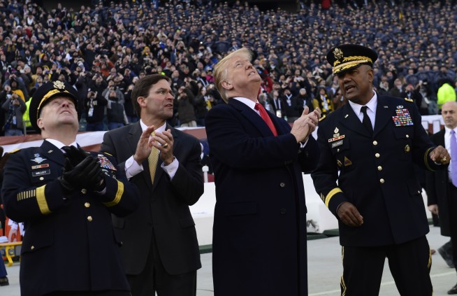 Army beats Navy for 3rd straight time and Trump at game