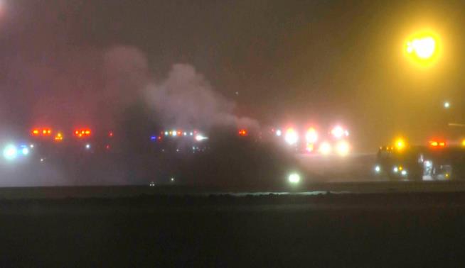 Private jet with 8 aboard crashes on takeoff in Maine, FAA says