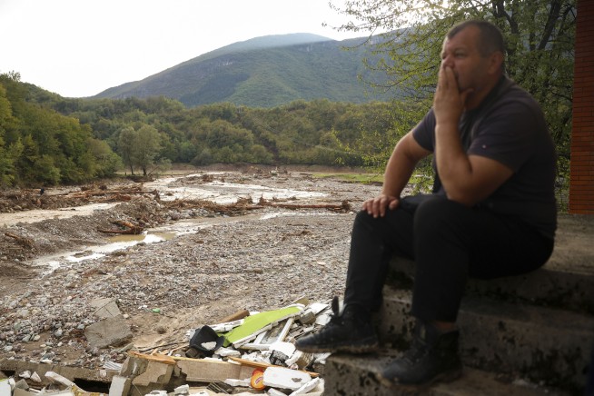 International rescue teams arrive in Bosnia after devastating floods and landslides