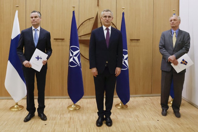 NATO chief hails 'historic moment' as Finland, Sweden apply