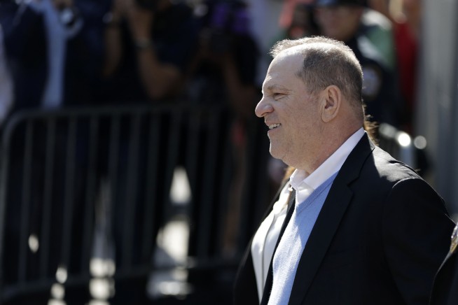 The Latest: Weinstein arraigned on rape, other sex charges