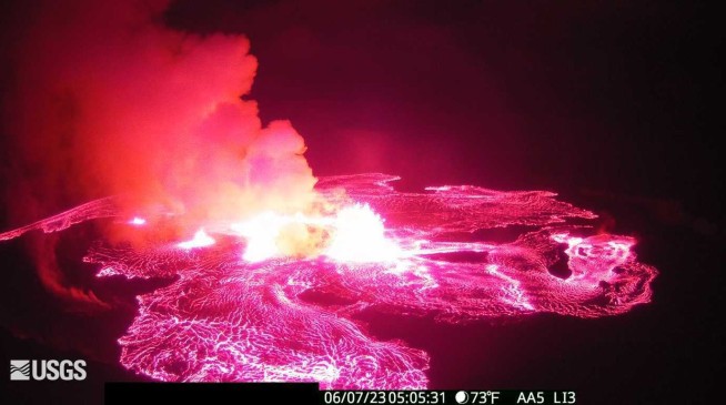 Kilauea, one of the world's most active volcanoes, begins erupting after 3-month pause