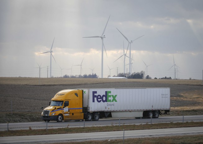 Strong winds in Midwest whip up dust, blow over semitrailers