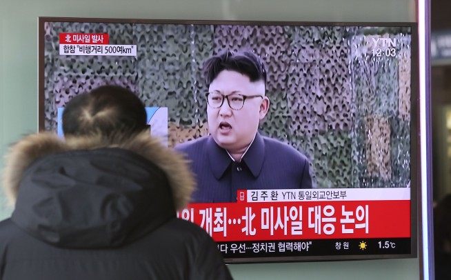 North Korea test-fires missile, apparently challenging Trump
