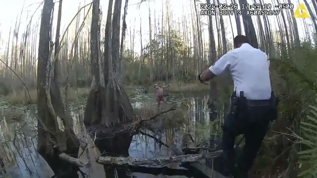Helicopter's thermal imaging camera helps deputies find child in Florida swamp