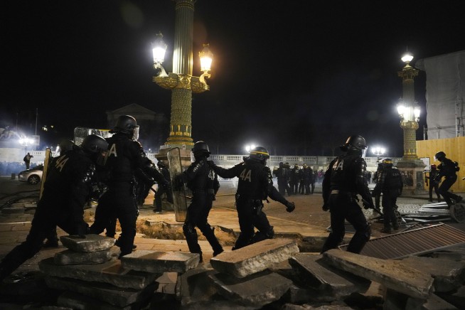 Violent protests in France over Macron’s retirement age push