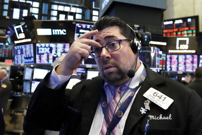 Stocks plunge again on wide selling; Dow drops another 545
