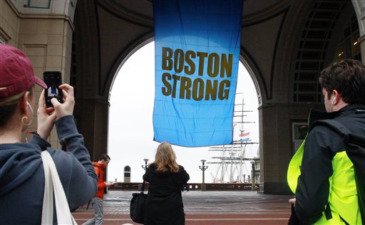 Solemn tributes mark Boston Marathon bombing