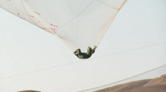 Skydiver becomes first person to jump and land without chute