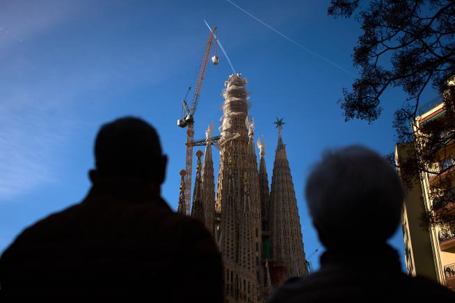 Barcelona’s Sagrada Familia reaches its maximum height after more than a century