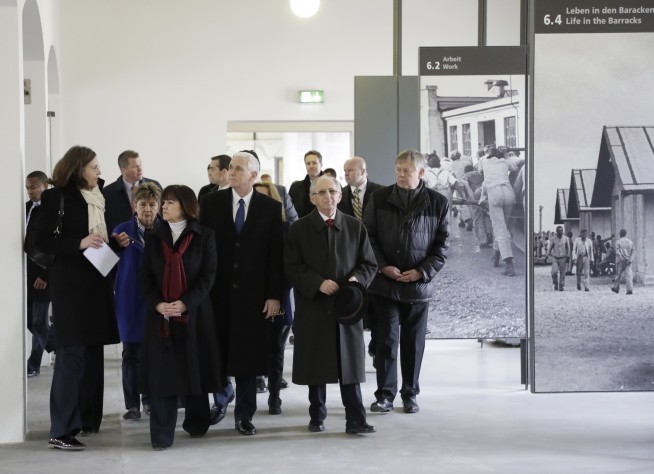 US vice president visits former Nazi concentration camp
